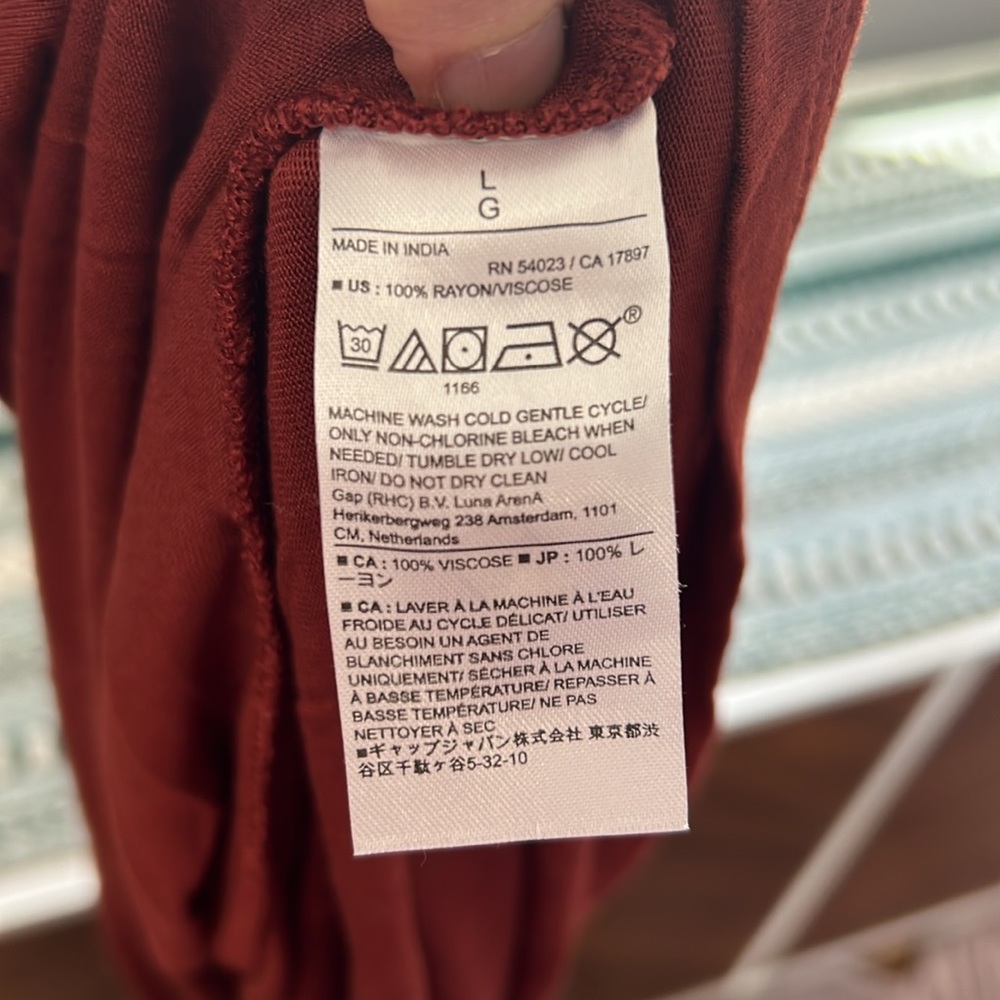 Banana Republic Asymmetrical Rayon Top in Dark Spiced Rum - Picture 11 of 11